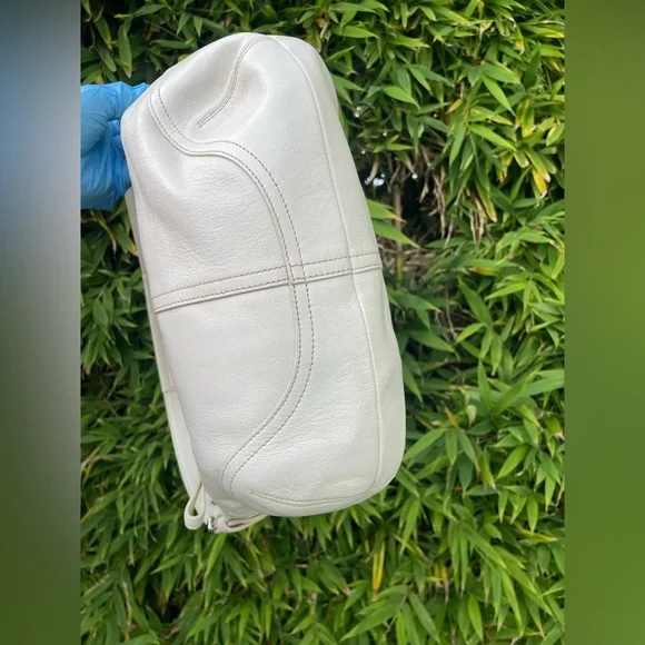 Coach Soho Large Ivory Glove Leather Hobo Shoulder Bag 9464 Y2K🔥 - Picture 7 of 15